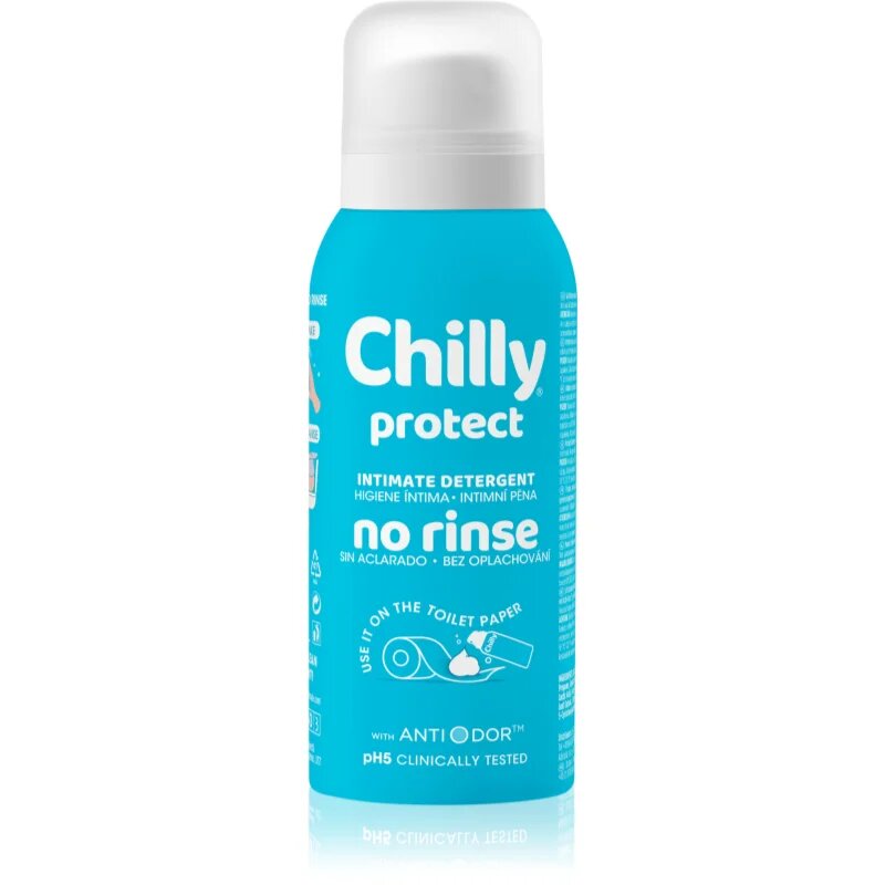 Chilly Protect No Rinse почистваща пяна за интимна хигиена 100 мл.