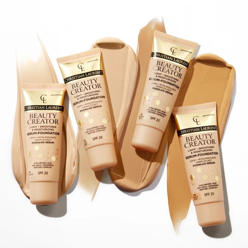 Christian Laurent Beauty Creator лек хидратиращ фон дьо тен SPF 25 цвят 15 Natural Beige 30 мл.