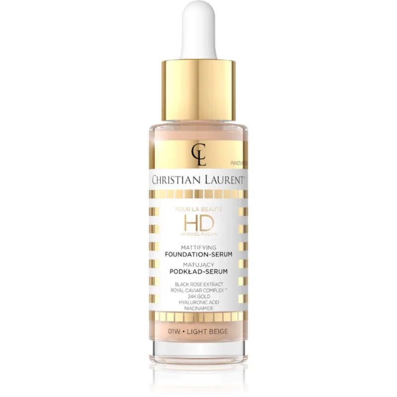 Christian Laurent Pour La Beauté HD 4M Pixel Fusion озаряващ серум-база за лице цвят 01 Light Beige 32 мл.