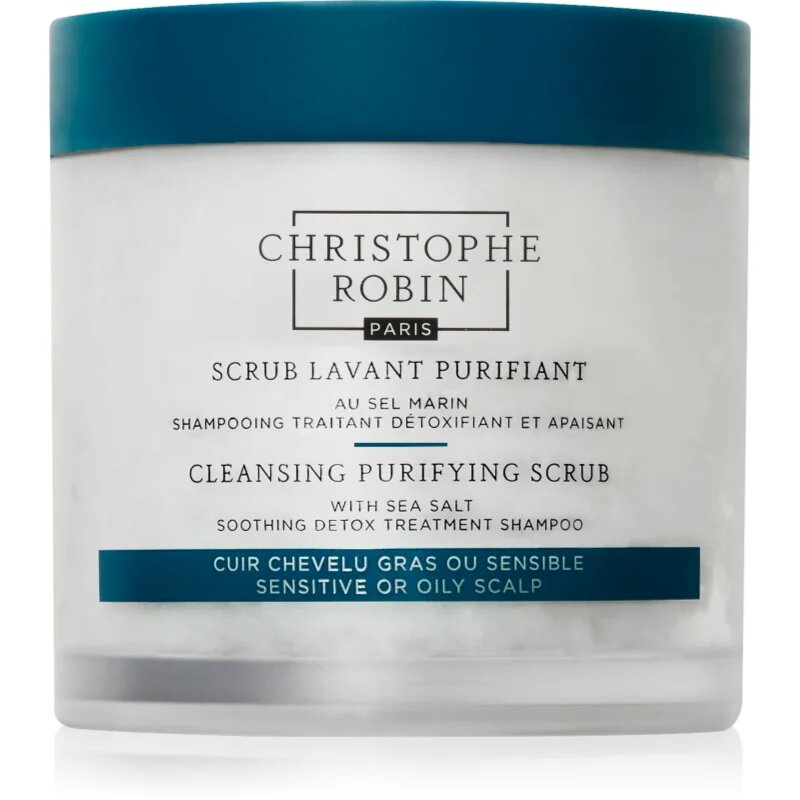 Christophe Robin Purifying Scrub With Sea Salt дълбоко почистващ пилинг с морски соли 75 мл.