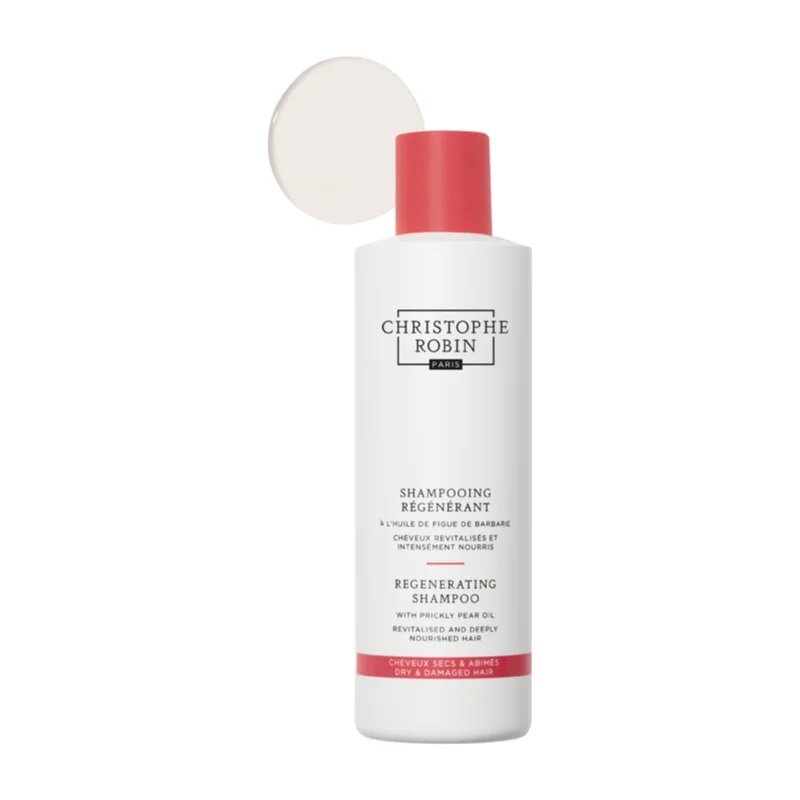 Christophe Robin Regenerating Shampoo with Prickly Pear Oil дълбоко регенериращ шампоан за увредена и химически третирана коса 250 мл.
