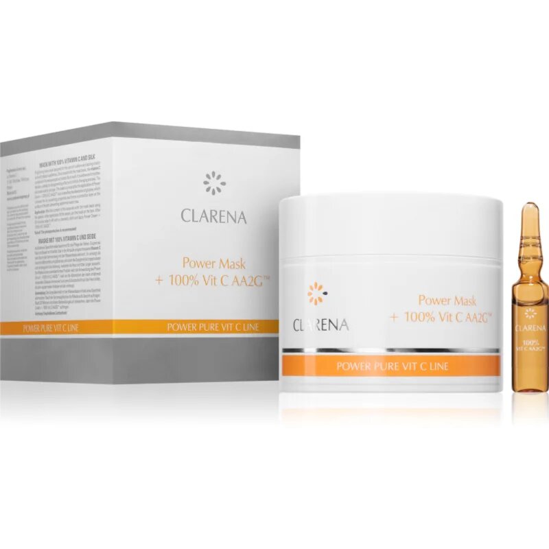 Clarena POwer Pure Vit. C Line подхранваща маска с витамин С 103 мл.