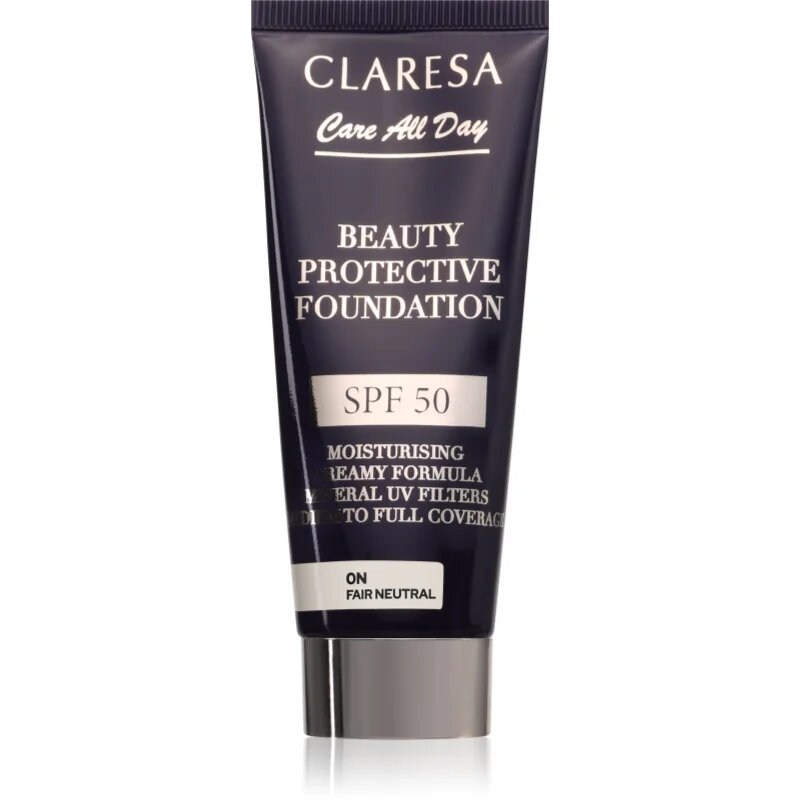 Claresa Care All Day Beauty Protective Foundation защитен фон дьо тен SPF 50 цвят 0N Fair Neutral 30 мл.