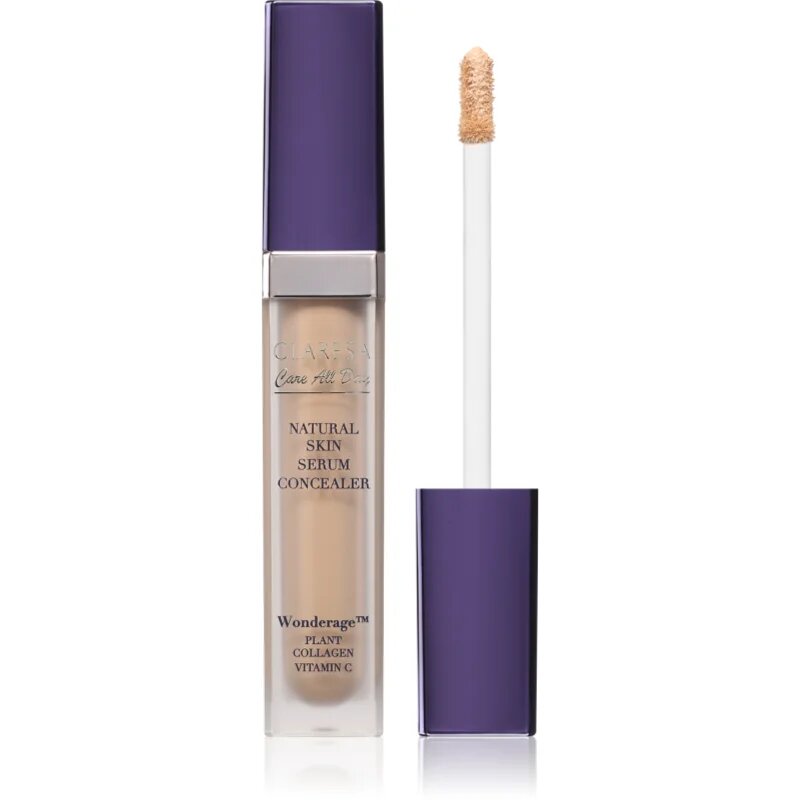 Claresa Care All Day Natural Skin Serum Concealer течен прикриващ коректор цвят 1W Light Warm 7 мл.