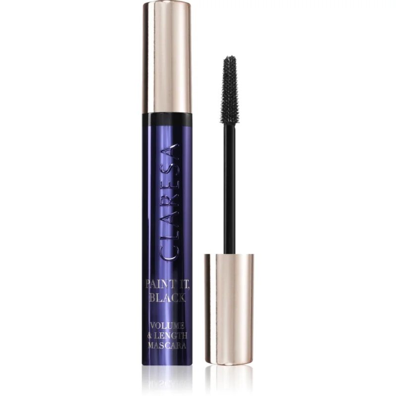 Claresa Paint It Volume & Lenght Mascara спирала за обем и удължаване на мигли цвят 01 Black 10 гр.