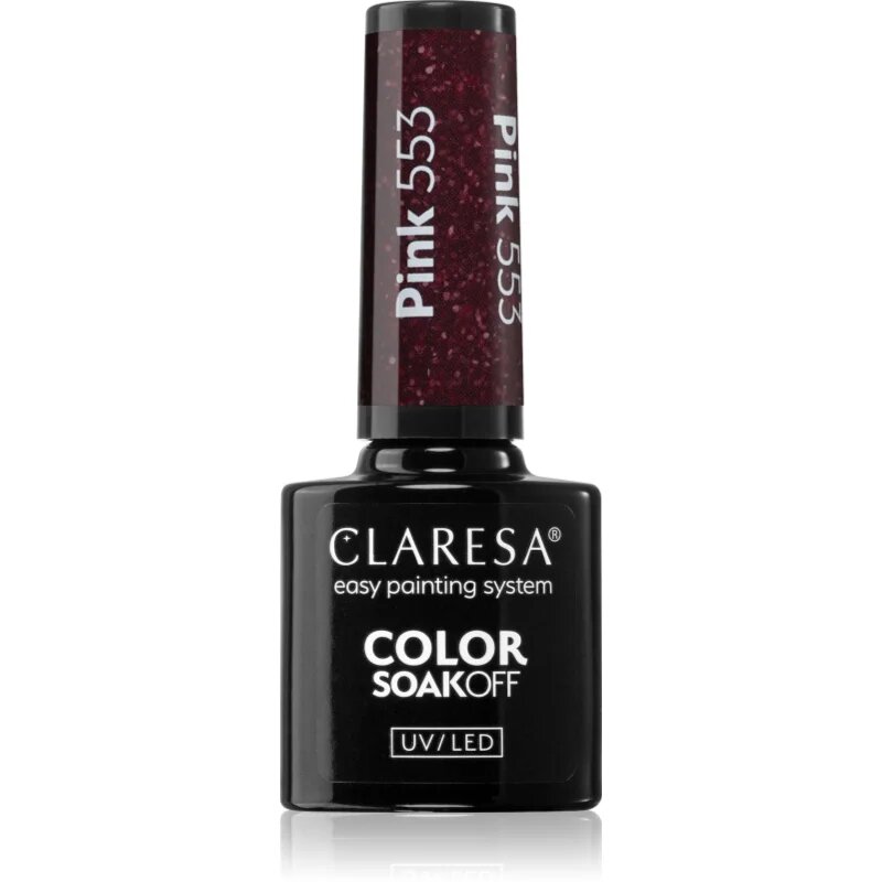 Claresa SoakOff UV/LED Color Balloon Journey гел лак за нокти цвят Pink 553 5 гр.
