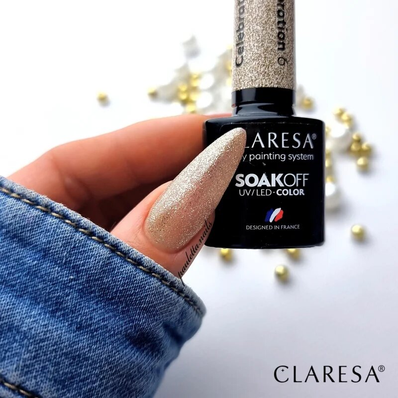Claresa SoakOff UV/LED Color Celebration гел лак за нокти цвят 6 5 гр.