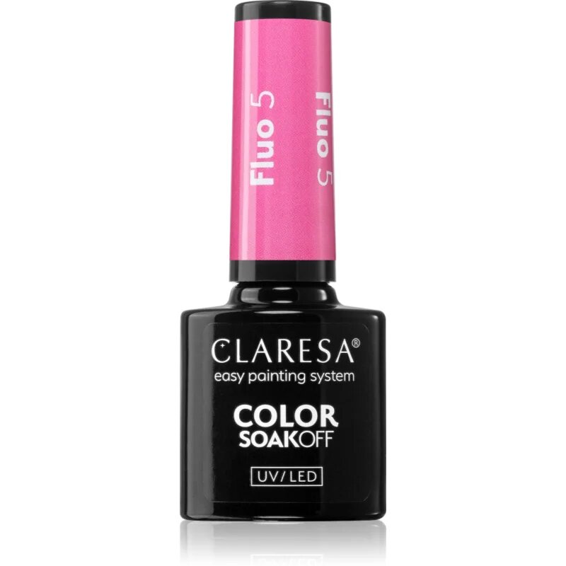 Claresa SoakOff UV/LED Color Fluo гел лак за нокти цвят 5 5 гр.