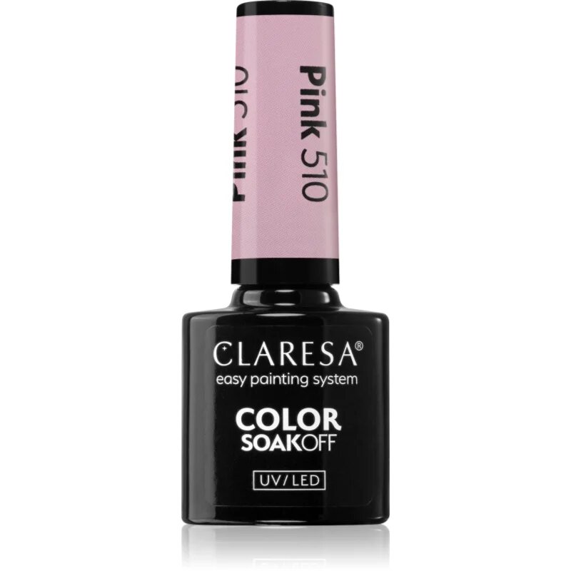 Claresa SoakOff UV/LED Color Fun Fair гел лак за нокти цвят Pink 510 5 гр.