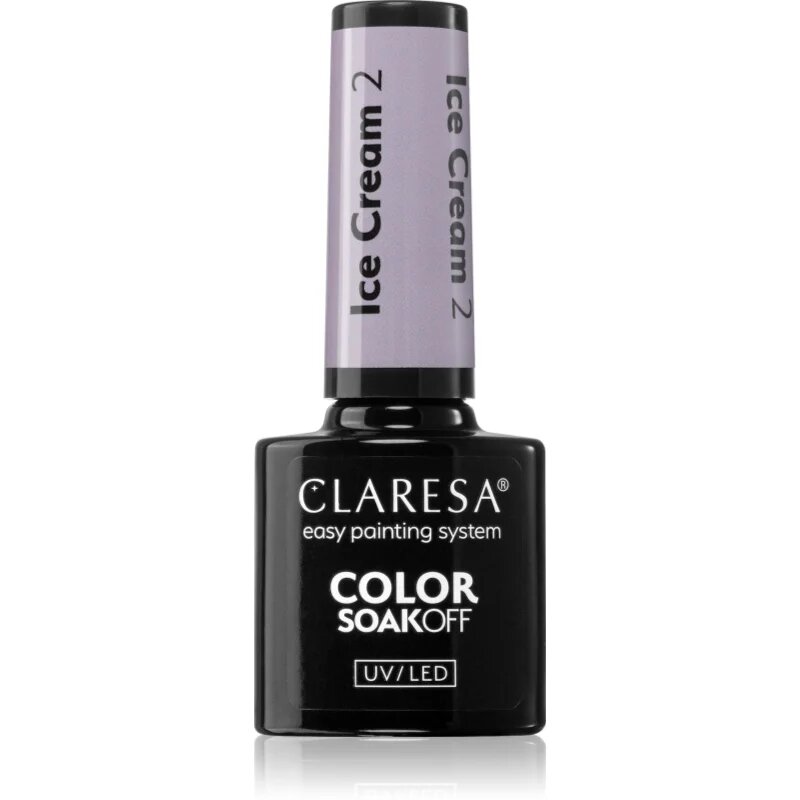 Claresa SoakOff UV/LED Color Ice Cream гел лак за нокти цвят 2 5 гр.