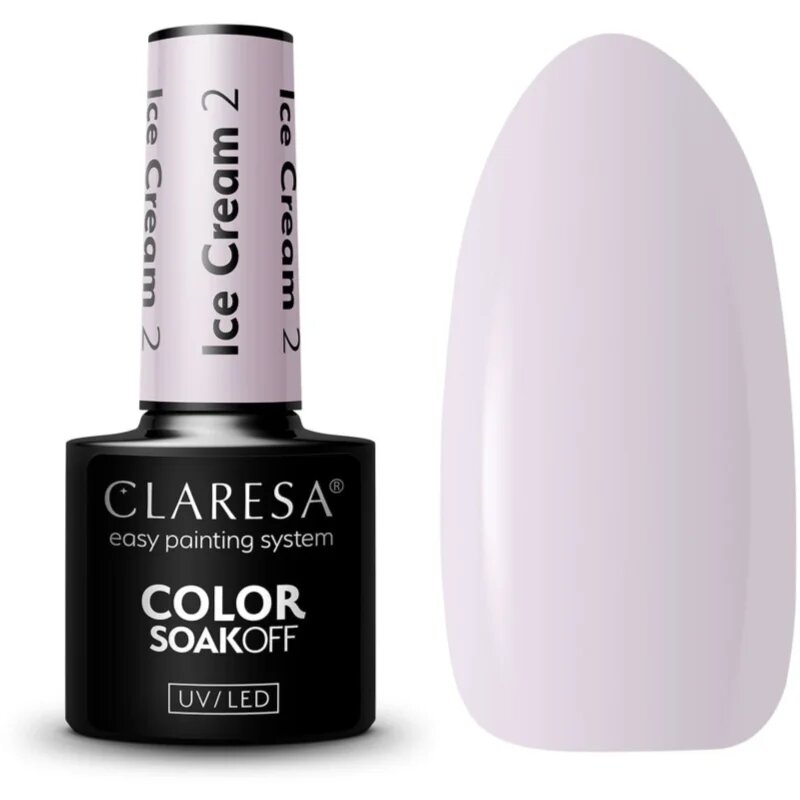 Claresa SoakOff UV/LED Color Ice Cream гел лак за нокти цвят 2 5 гр.