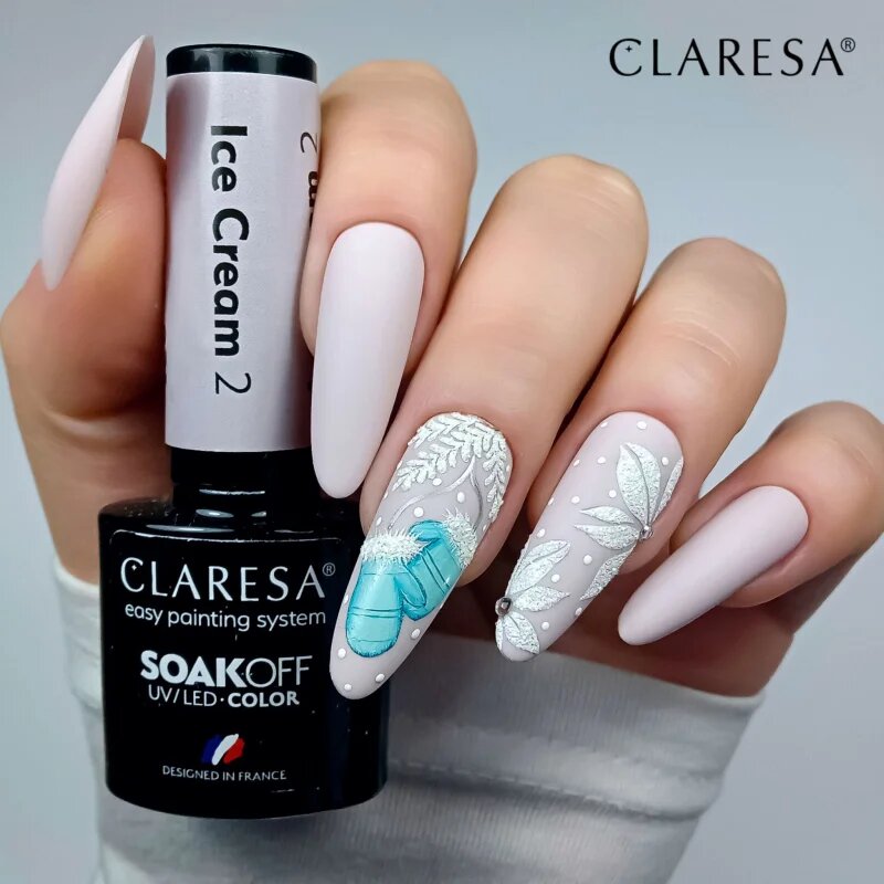 Claresa SoakOff UV/LED Color Ice Cream гел лак за нокти цвят 2 5 гр.