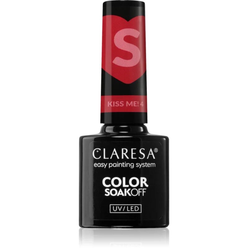 Claresa SoakOff UV/LED Color Kiss Me гел лак за нокти цвят 4 5 гр.