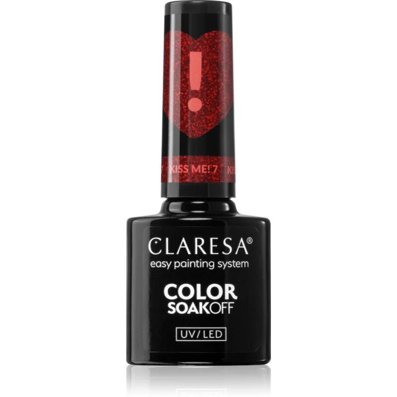 Claresa SoakOff UV/LED Color Kiss Me гел лак за нокти цвят 5 гр.