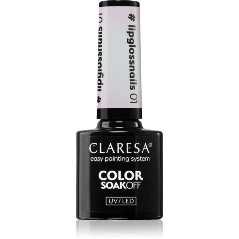 Claresa SoakOff UV/LED Color #lipglossnails гел лак за нокти цвят 01 5 гр.