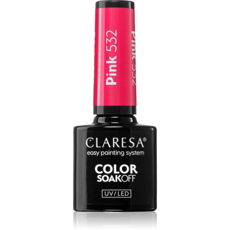 Claresa SoakOff UV/LED Color Sunny Garden гел лак за нокти цвят Pink 532 5 гр.