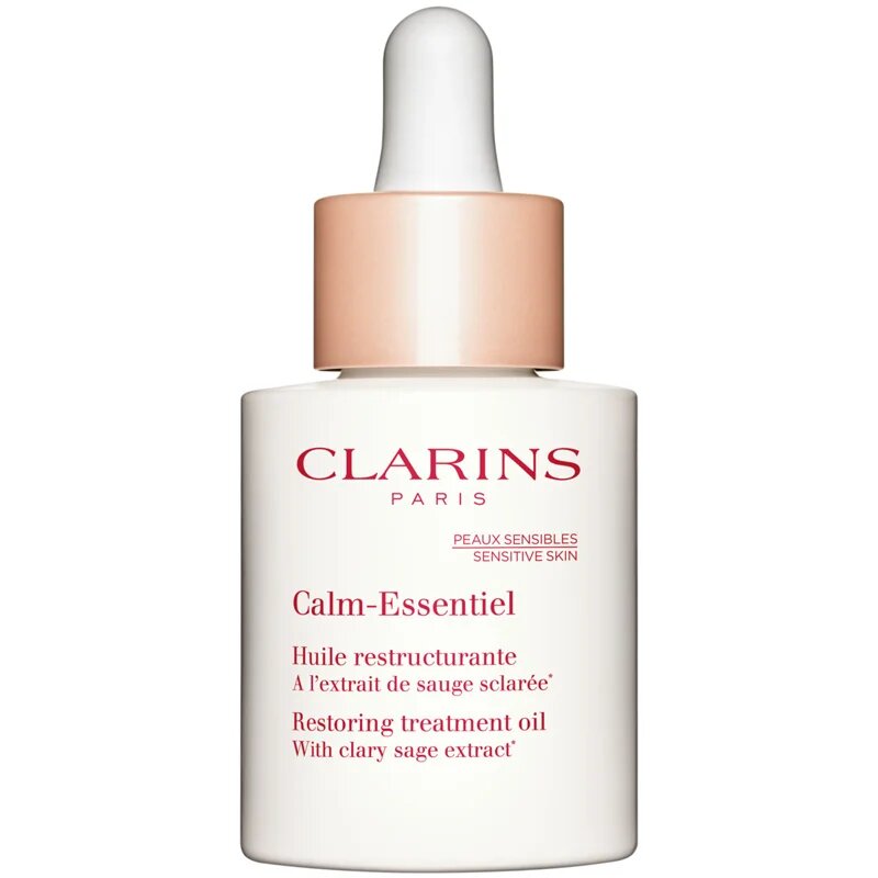Clarins Calm-Essentiel Restoring Treatment Oil подхранващо олио за лице с успокояващ ефект 30 мл.