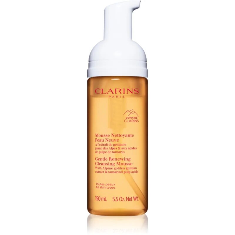 Clarins Cleansing Gentle Renewing Cleansing Mousse нежна почистваща пяна за всички типове кожа на лицето 150 мл.