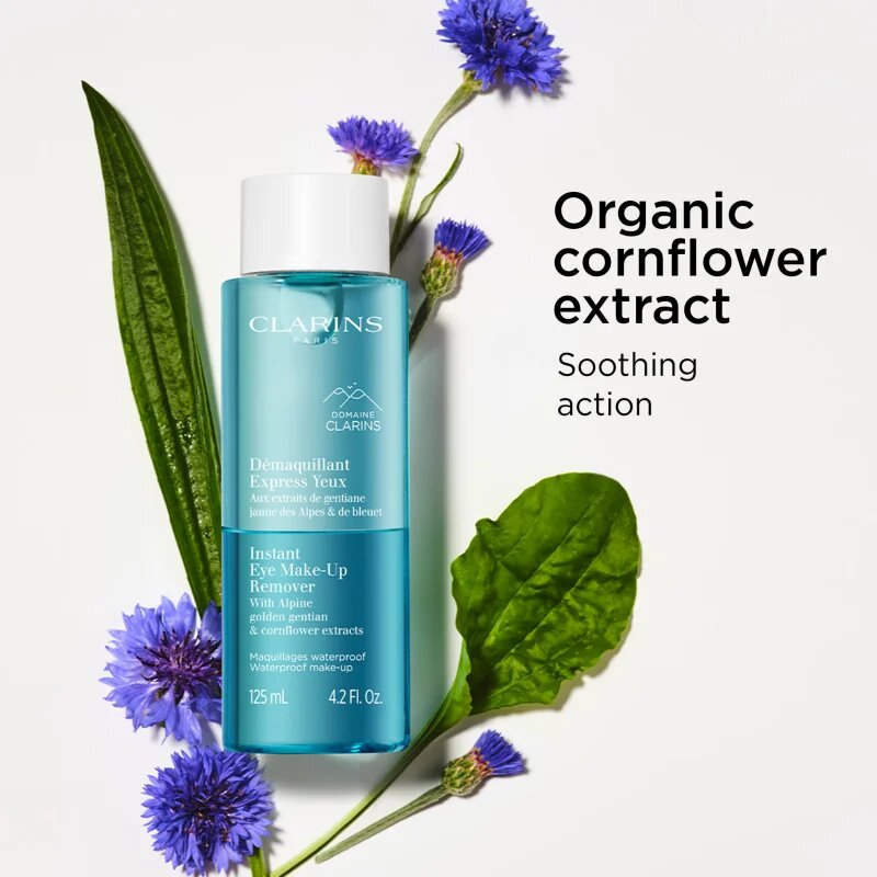 Clarins Cleansing Instant Eye Make-Up Remover двуфазов продукт за почистване на грим за чувствителни очи 125 мл.