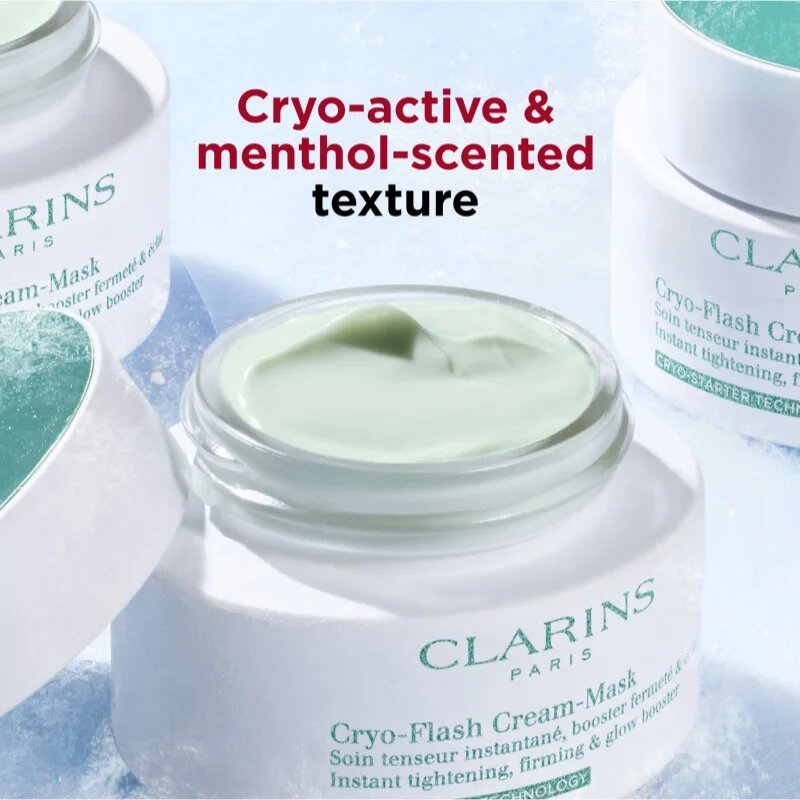 Clarins Cryo-Flash Mask хидратираща маска против стареене и за стягане на кожата 75 мл.