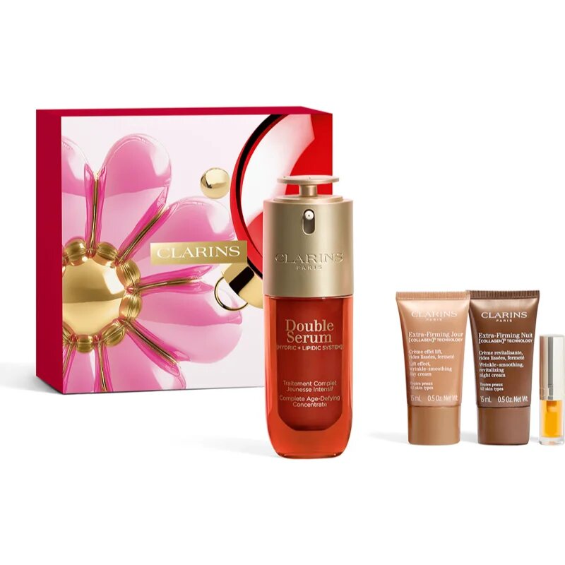 Clarins Double Serum & Extra Firming Collection подаръчен комплект за зряла кожа