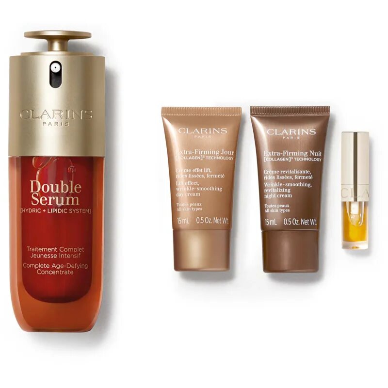 Clarins Double Serum & Extra Firming Collection подаръчен комплект за зряла кожа