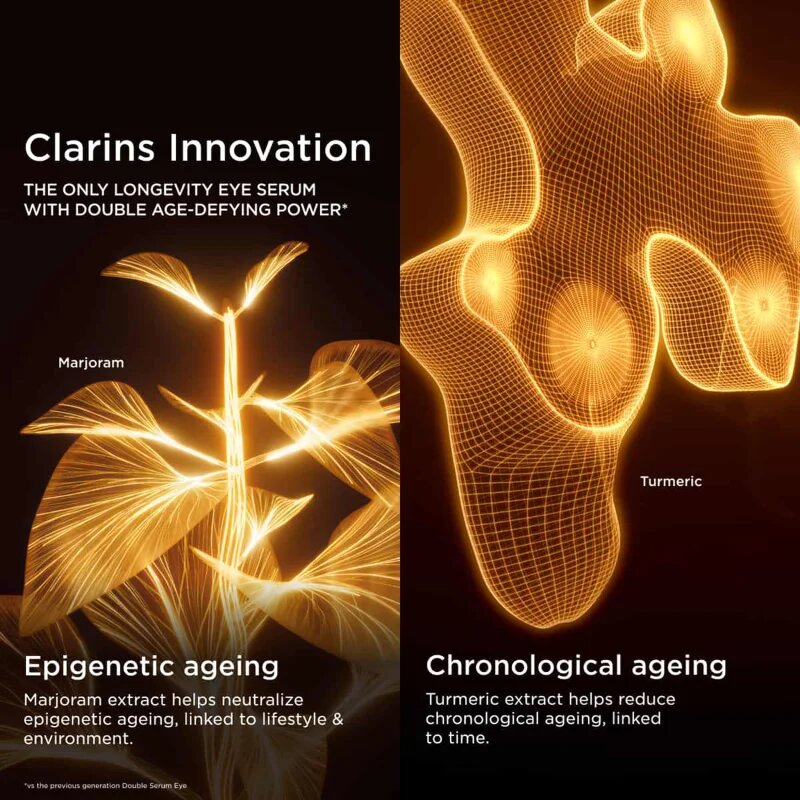 Clarins Double Serum Eye серум против бръчки за околоочната зона с подхранващ ефект 20 мл.