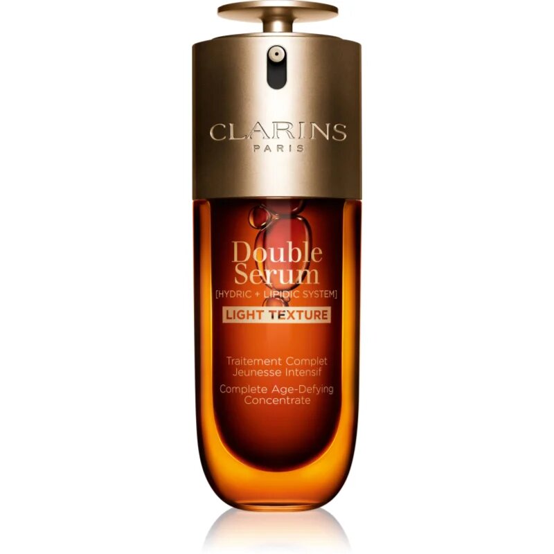 Clarins Double Serum Light Texture интензивен серум против стареене на кожата 50 мл.