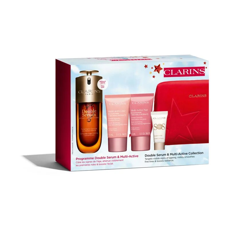 Clarins Double Serum & Multi-Active Collection подаръчен комплект за младежки вид Luminosity