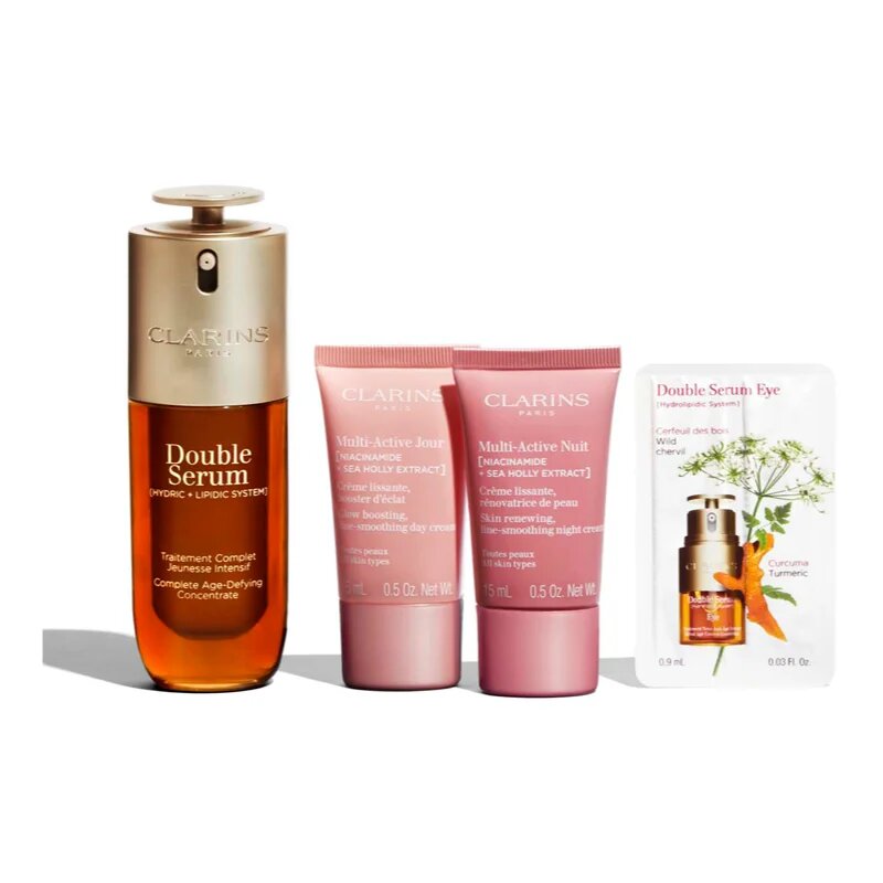 Clarins Double Serum & Multi-Active подаръчен комплект за всички типове кожа на лицето