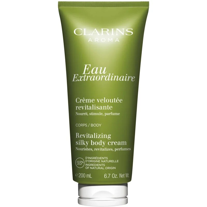 Clarins Eau Extraordinaire Revitalizing Silky Body Cream подхранващ крем за тяло за комбинирана към мазна кожа 200 мл.