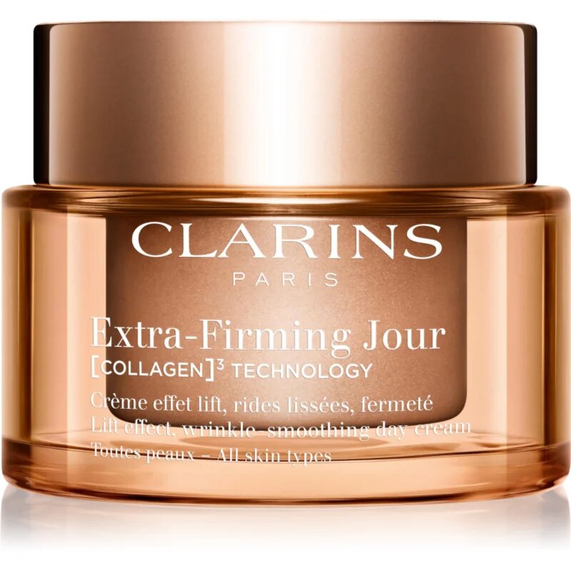 Clarins Extra-Firming Day Cream дневен лифтинг крем против бръчки за всички типове кожа на лицето 50 мл.
