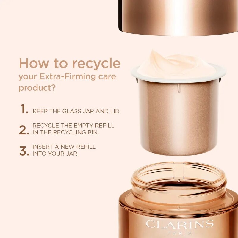 Clarins Extra-Firming Day Cream Refill дневен лифтинг крем против бръчки за всички типове кожа на лицето refill 50 мл.