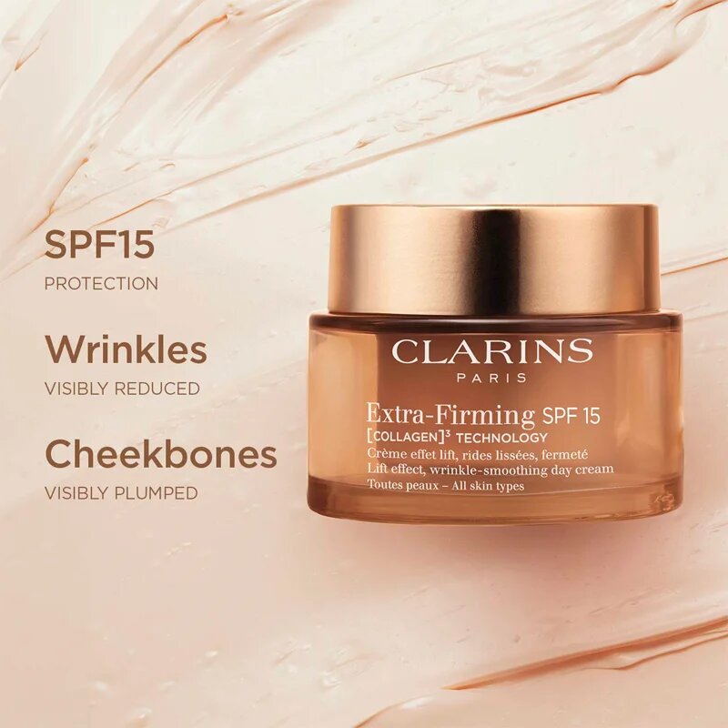 Clarins Extra-Firming Day Cream SPF15 дневен лифтинг крем против бръчки SPF 15 50 мл.
