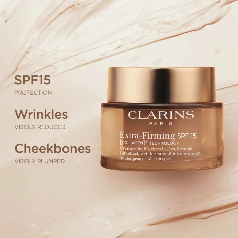 Clarins Extra-Firming Day Cream SPF15 Refill дневен лифтинг крем против бръчки SPF 15 refill 50 мл.
