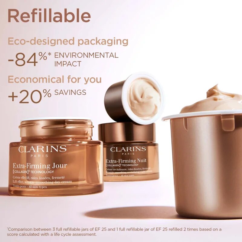 Clarins Extra-Firming Day Cream SPF15 Refill дневен лифтинг крем против бръчки SPF 15 refill 50 мл.