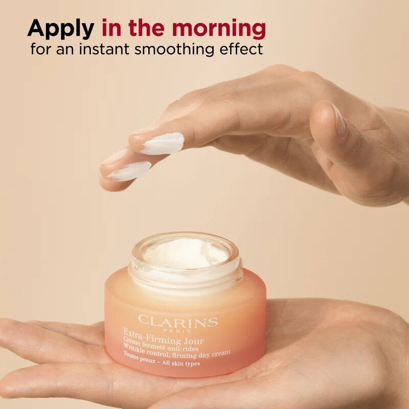 Clarins Extra-Firming Day дневен лифтинг крем против бръчки за всички типове кожа на лицето 50 мл.
