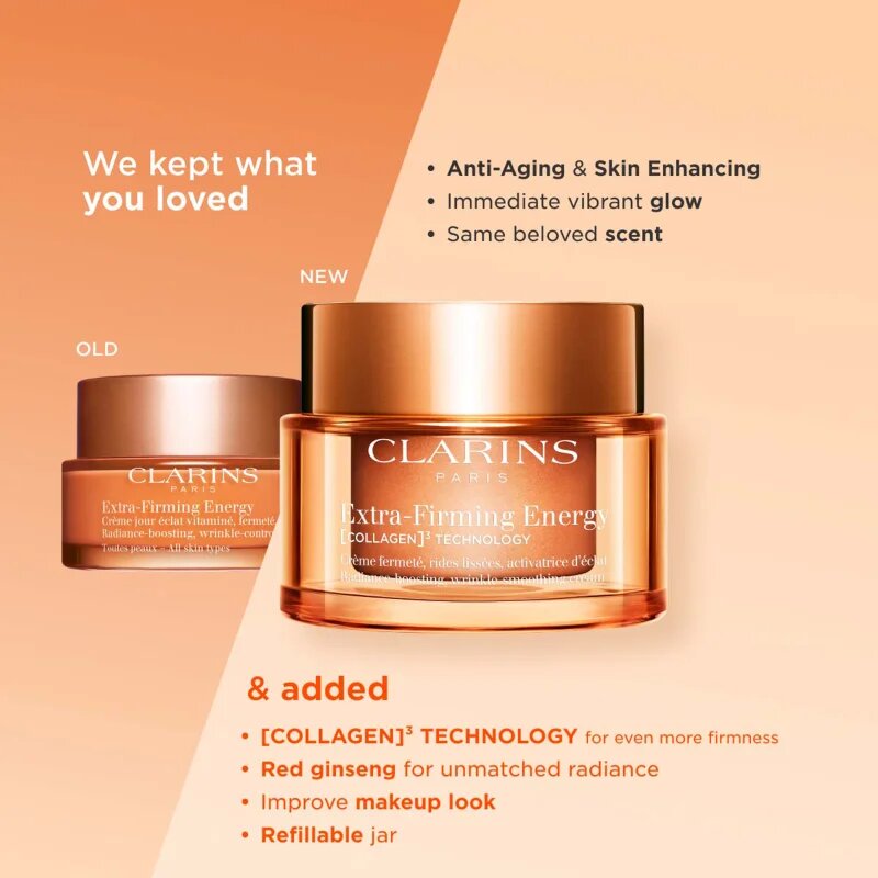 Clarins Extra-Firming Energy дневен крем против бръчки със стягащ ефект 50 мл.