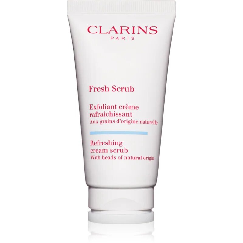Clarins Fresh Scrub Refreshing Cream Scrub крем-пилинг за подхранване на кожата на лицето и поддържане на естествената хидратация 50 мл.