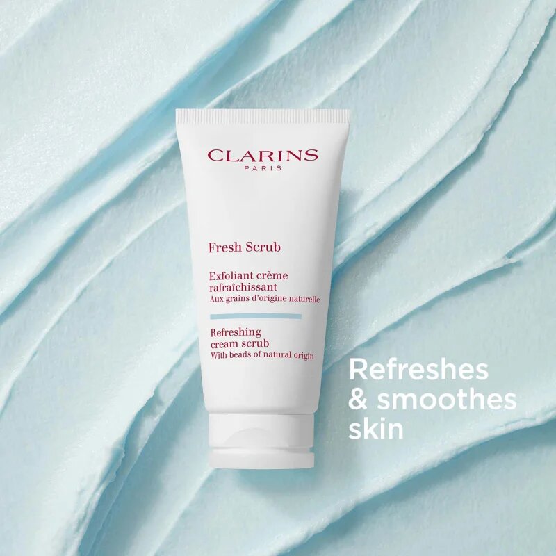 Clarins Fresh Scrub Refreshing Cream Scrub крем-пилинг за подхранване на кожата на лицето и поддържане на естествената хидратация 50 мл.