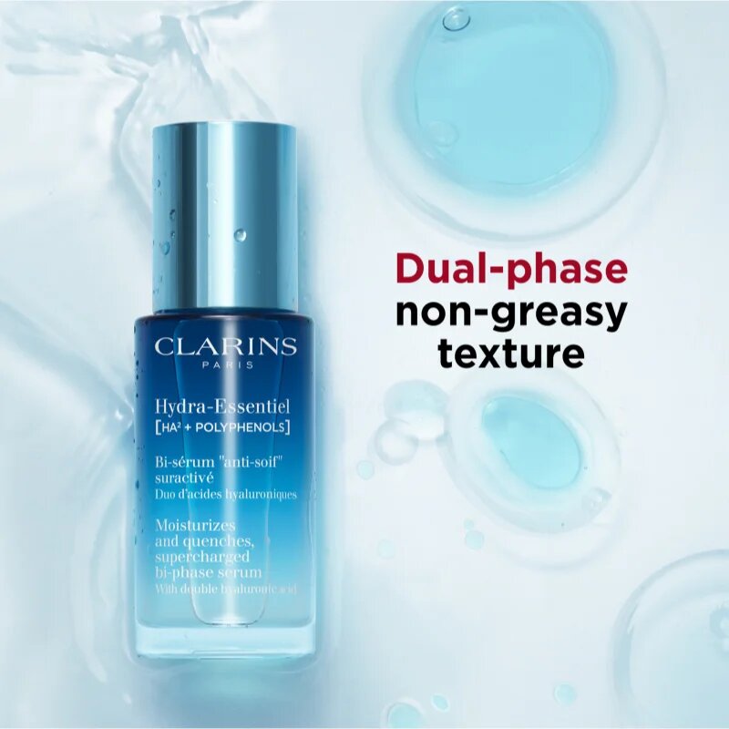 Clarins Hydra-Essentiel [HA²] Bi-Phase Serum хидратиращ серум за лице 30 мл.