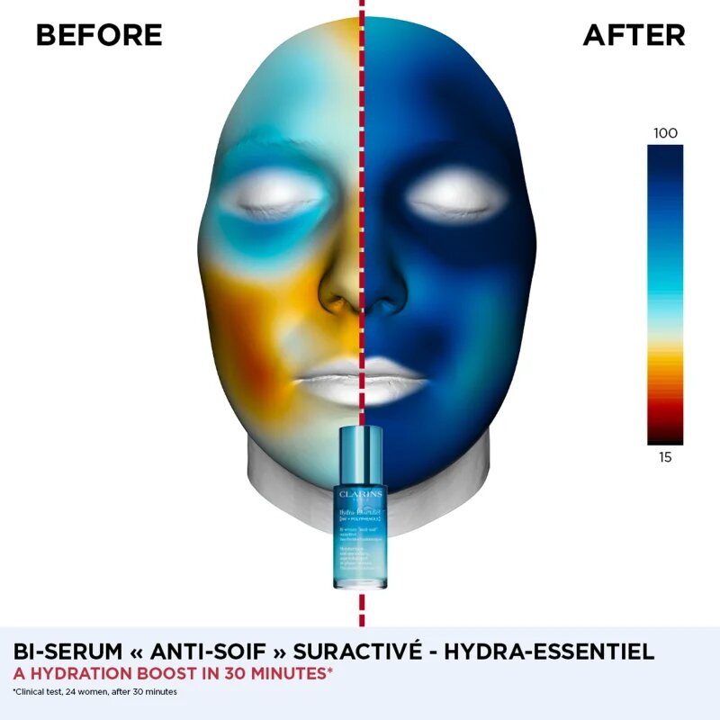 Clarins Hydra-Essentiel [HA²] Bi-Phase Serum хидратиращ серум за лице 30 мл.