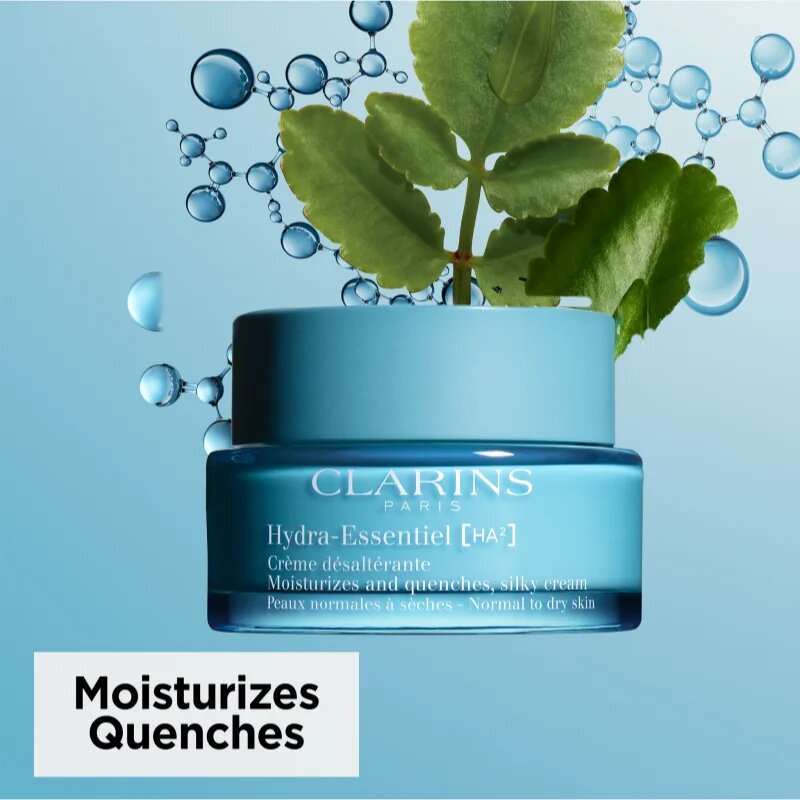 Clarins Hydra-Essentiel [HA²] Silky Cream хидратиращ и стягащ дневен крем с хиалуронова киселина 50 мл.