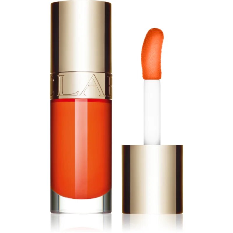 Clarins Lip Comfort Oil Limited Edition масло от нар с хидратиращ ефект цвят 22 daring orange 7 мл.
