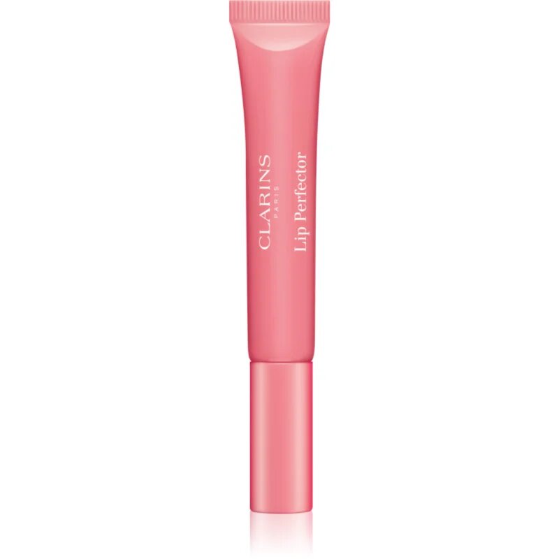 Clarins Lip Perfector Shimmer блясък за устни с хидратиращ ефект цвят 01 Rose Shimmer 12 мл.