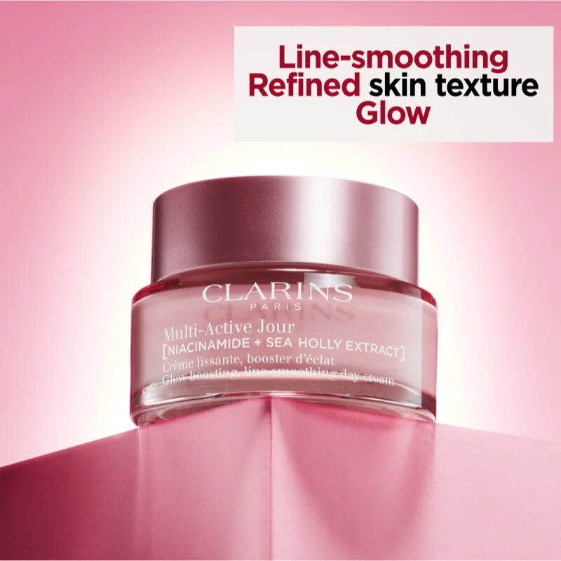 Clarins Multi-Active Day Cream Dry Skin изглаждащ и озаряващ крем за суха кожа 50 мл.