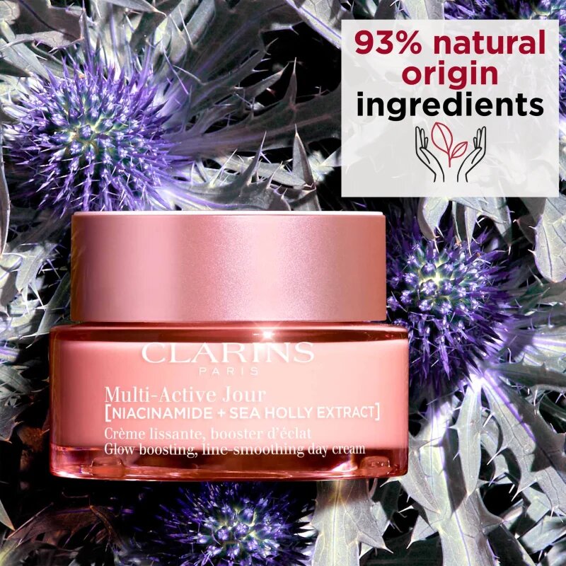 Clarins Multi-Active Day Cream Dry Skin изглаждащ и озаряващ крем за суха кожа 50 мл.