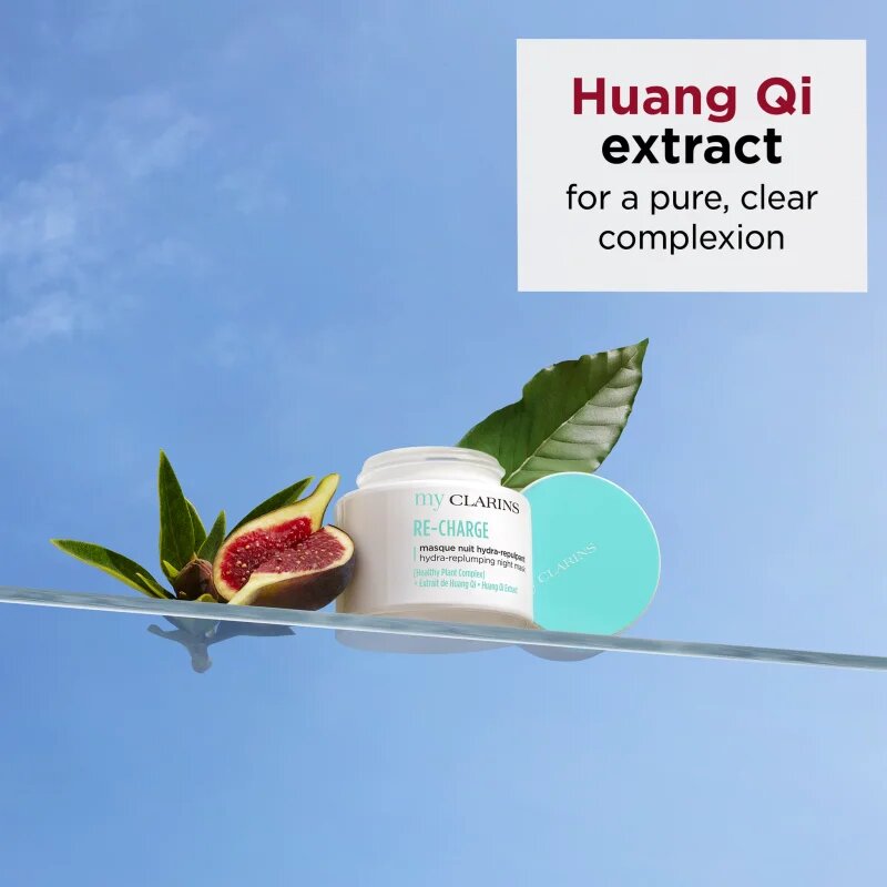 Clarins My Re-Charge Hydra-Replumping Night Mask енергизираща маска за лице за сияен вид на кожата 50 мл.