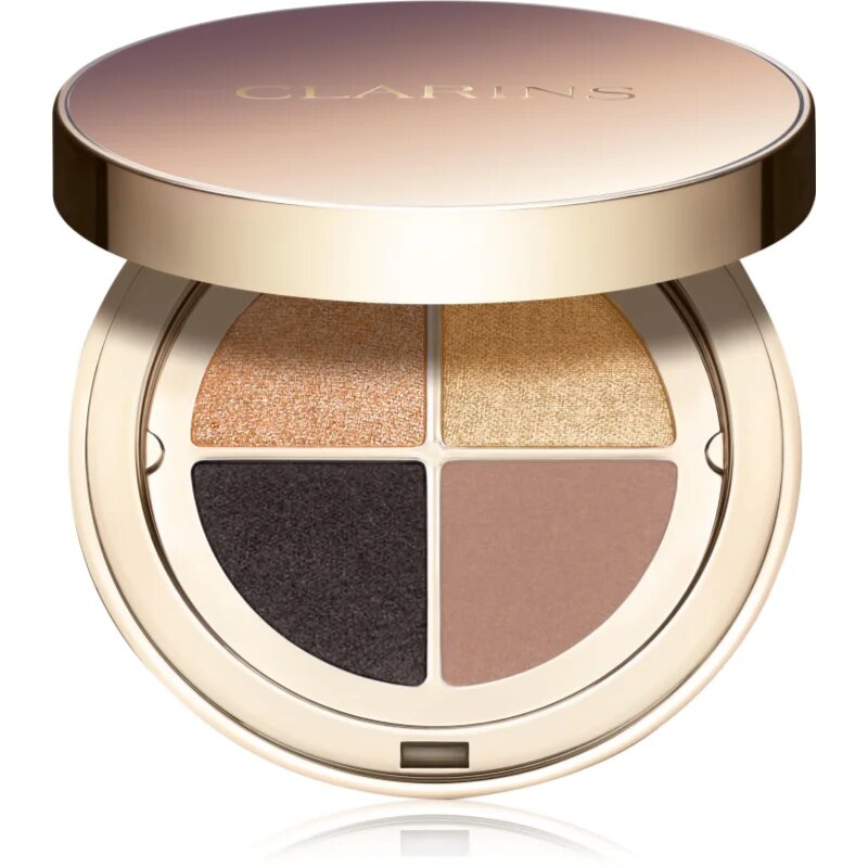 Clarins Ombre 4 Colour Eye Palette палитра сенки за очи за дълготраен ефект цвят 08 - Amber Gradation 4.2 гр.