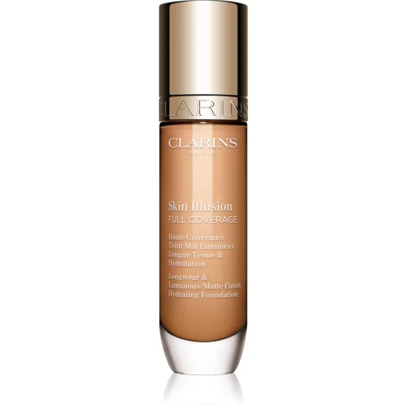 Clarins Skin Illusion Hydrating Foundation високо покривен фон дьо тен цвят 108W 30 мл.